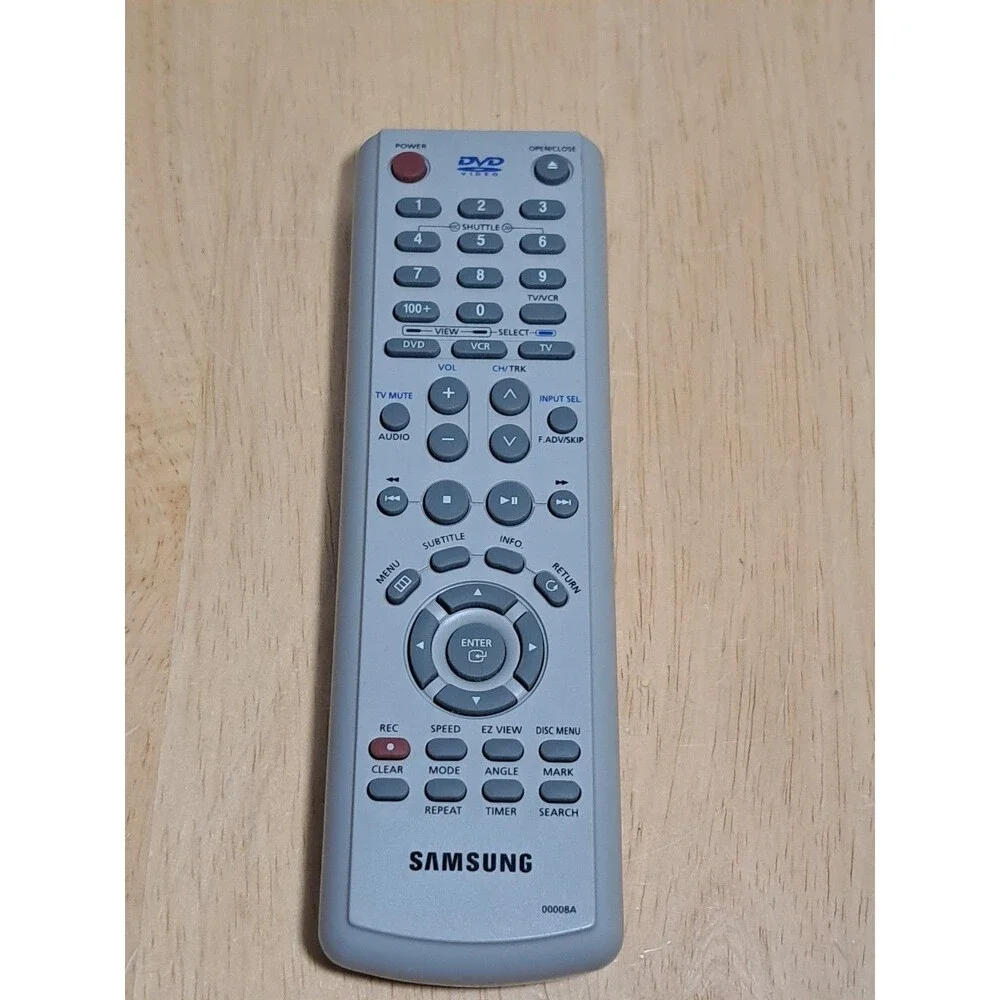 Samsung Genuine Remote Control 00008A DVD/VCR Combo TV OEM TESTED WORKS